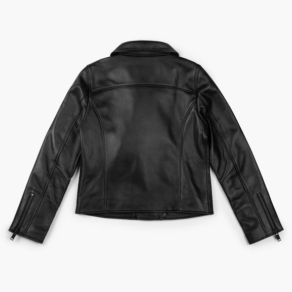Black Biker Leather Jacket for Women - Biker Jacket 