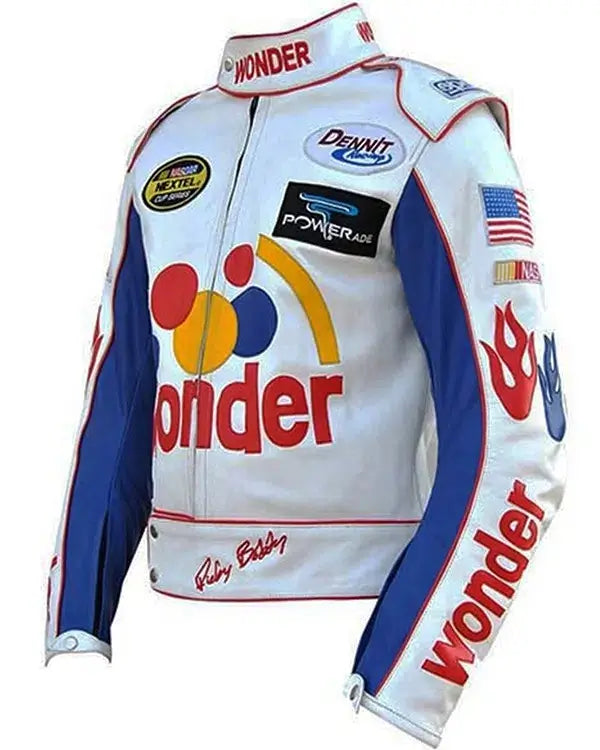 Ricky Bobby Wonder Bread Racing Jacket – Faux Leather – Talladega Nights Movie Replica – Halloween & Cosplay Costume 