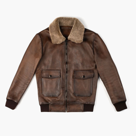 men’s shearling jacket, men’s leather bomber jacket, brown leather aviator jacket, shearling flying jacket, b3 bomber jacket, men’s brown leather jacket, genuine leather jacket, waxed leather jacket, real shearling jacket, vintage leather bomber, aviator shearling coat, leather bomber jacket mens, motorcycle leather bomber jacket, men’s winter leather jacket.