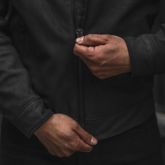 Men’s Black Leather Cafe Racer Jacket – Suede Leather Jacket. 