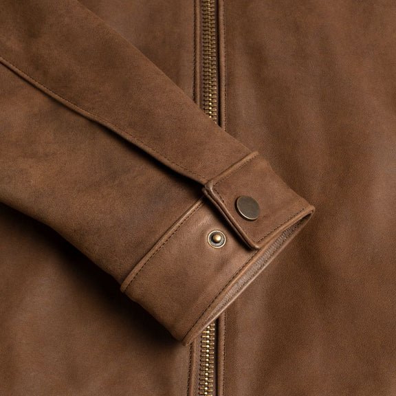 Men’s Burnt Copper Leather Jacket - Real Leather jacket 