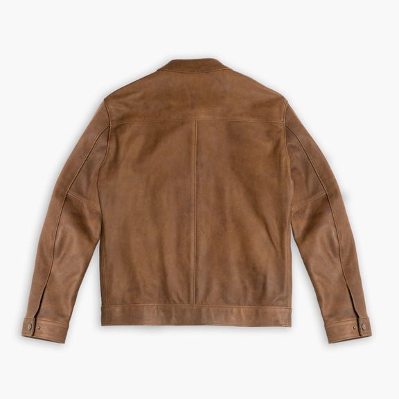 Men’s Burnt Copper Leather Jacket - Real Leather jacket 